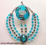 Aqua Glamour jewellery set