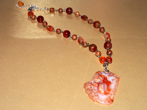Carnelian Autumn necklace