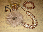 Champagne Flower jewellery set