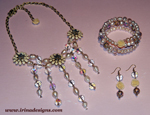 Floral Waterfall jewellery set