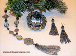 Silver Tassel jewellery set