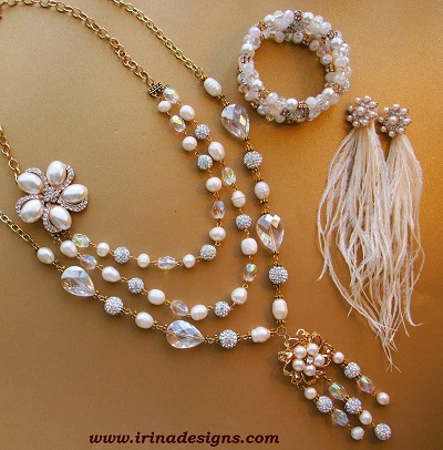 Snow Flower jewellery set