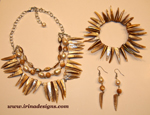 Spike Pearl Fantasy jewellery set