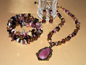 Tourmaline Romance jewellery set