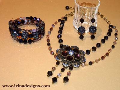 Violet Victoria jewellery set